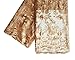 SanVera17 African Lace Net Fabrics Nigerian French Fabric Embroidered and Sequins Guipure Cord Lace for Party Wedding 5 Yards (Gold)