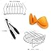 Universal 7 Inch Air Fryer Accessories 8 Pcs For Nuwave Philips Gowise etc Fit All 3.7QT to 5.8QT By EBIGIC