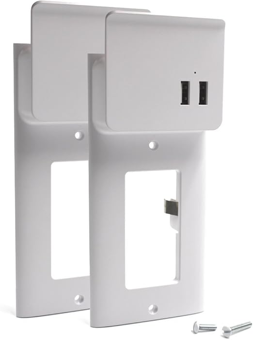 Enstant USB Outlet Wall Plate DIY Wall Outlets Cover Plate