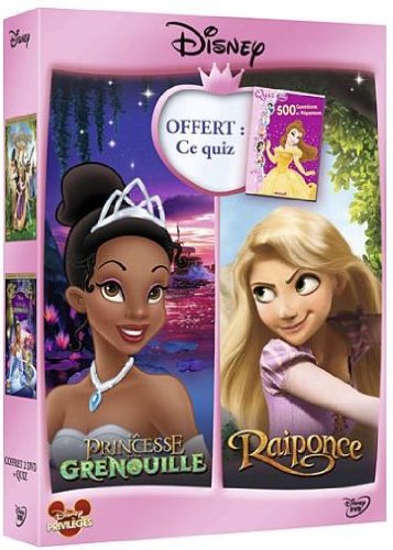 Raiponce + La Princesse et la grenouille - + 1 miroir