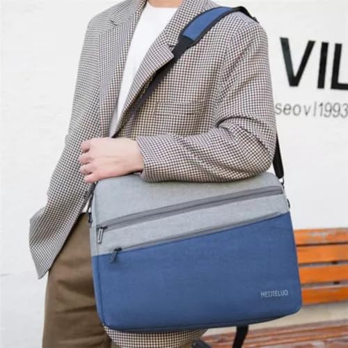 Capa Bolsa Maleta Notebook Com Alça De Ombro Alça De Mão Reforçada Impermeável Divisórias Case Note Bag Estojo Pasta Organizadora Notebook 16 Polegadas 2 Bolsos Externo Faculdade Escola Trabalho
