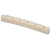 StewMac Slotted Unbleached Bone Nut for Electric Guitar, 7-1/4" Radius | Pre-Slotted Unbleached Bone Nut for Electric Guitar Replacement, 7-1/4" Top and Bottom Radius, Ready to Fit and Finish