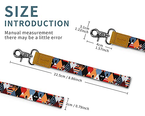 Wrist Lanyard for Keys, RopeTon Hand Wrist Lanyard Keychain Holder Wristlet Strap for Keys, Wallet,ID Badge,Camera and Cell Mobile Phone (C)