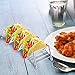 Pangda 4 Pack Stainless Steel Taco Holders Stand Taco Rack W Space for Hard or Soft Shell Tacos (Large)