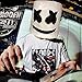 DJ Marshmello Mask Marshmello Helmet for Music Festival Halloween Mask Props Full Head Mask Halloween Costumes Cosplay Mask White