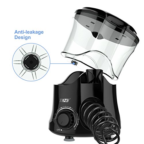 Water Flosser, Water Pick, Dental Countertop Oral Irrigator for Teeth Brace Clean with Water Toothpick 10 Adjustable Water Pressure, 600ml Capacity, 7 Jet Tips for Adults or Kids, Black