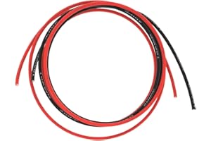 BNTECHGO 18 Gauge Silicone Wire 5 ft red and 5 ft Black Flexible 18 AWG Stranded Tinned Copper Wire