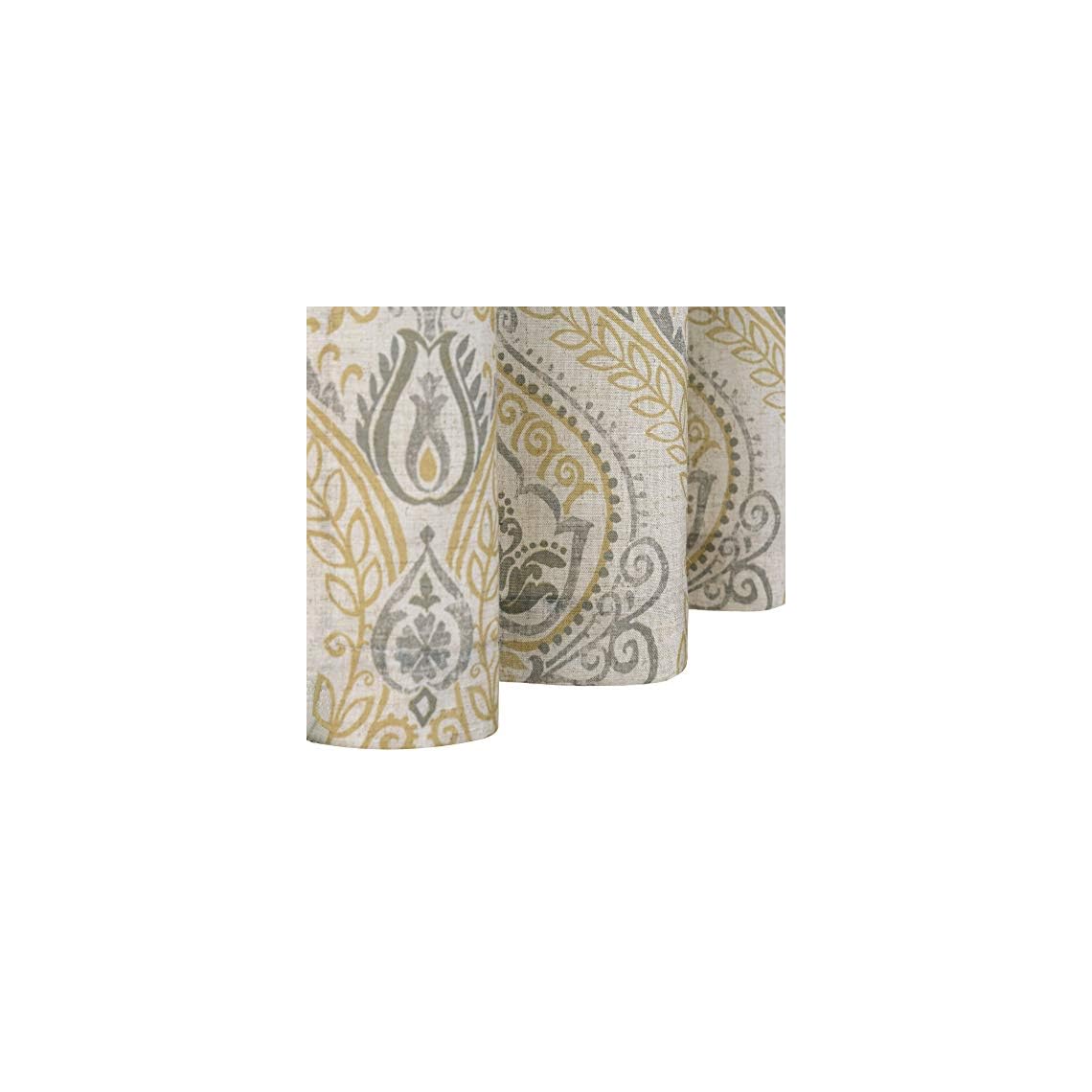 damask bedroom curtains