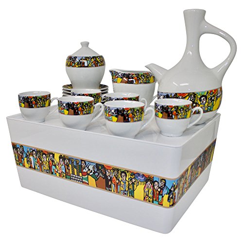 Ethiopian/Eritrean Coffee Cups with Rékébot, Abyssinian Coffee cups, Jebena, Rekebot, Ethiopian