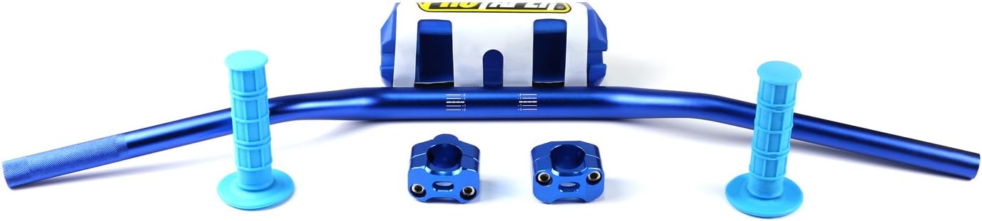 28mm Fat Bars Handlebars + Grips+ Bar Riser+bar Pad Dirt Bike Off Road Motorcycle
