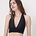 Wink Gal Women's Halter Bra Full Cover Racerback Floral Lace Bralette Cropped Tops