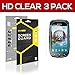 SOJITEK Kyocera Torque XT E6715 Premium Ultra Crystal High Definition (HD) Clear Screen Protector [3-Pack] - Lifetime Replacements Warranty + Retail Packaging