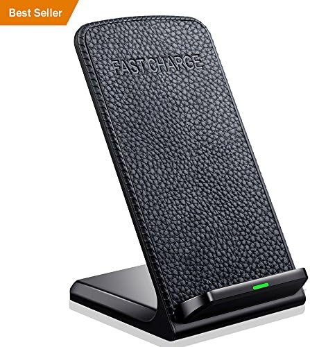 Rapid Wireless Charger ivolks Cordless Mobile Phone Charger Portable QI Charging Stand Pad For iPhone X,iPhone 8/8 Plus,Samsung Galaxy S8/S8 Plus,S7,S7 Edge,Note 5,S6 Edge Plus&amp;QI-Enabled Devices