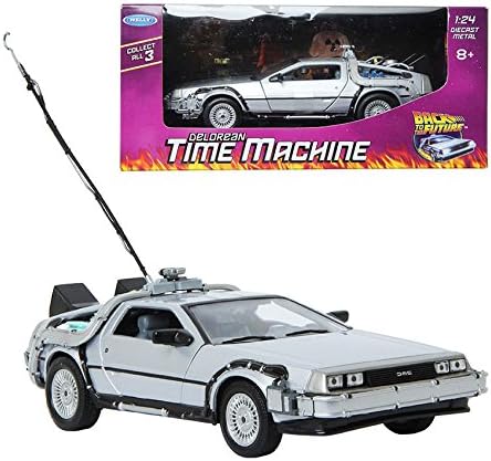 WELLY 1:24 Back To The Future Delorean Time Machine Die-cast Metla Toy Model Car