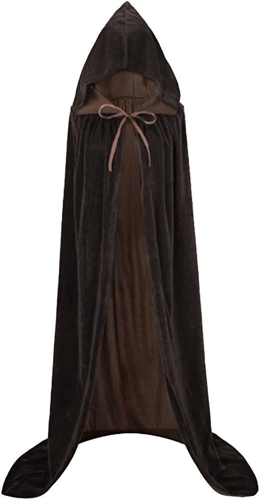 FORLADY Halloween Cloak Witch Cape Adult and Kids Hooded Robe Cosplay Costumes
