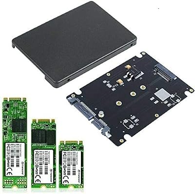 Multibao M.2 NGFF to 2.5 Inch SATA Adapter Card B Key Enclosure 8mm