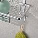 KES Bathroom Shelf, Shower Shelf Basket 2 Tier 12 Inch Aluminum - Shower Organizer Wall Mounted, A4028B