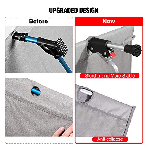 CAMPMOON Ultra Lightweight Backpacking Cot for Tent, Upgraded Sturdy