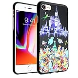 Disney Castle iPhone 7 Case, IMAGITOUCH Disney Princess Case Anti-Scratch Shock Proof Soft Touch Slim Fit Flexible TPU Case Bumper Cover for Apple iPhone 7 - Disney Characters Castle