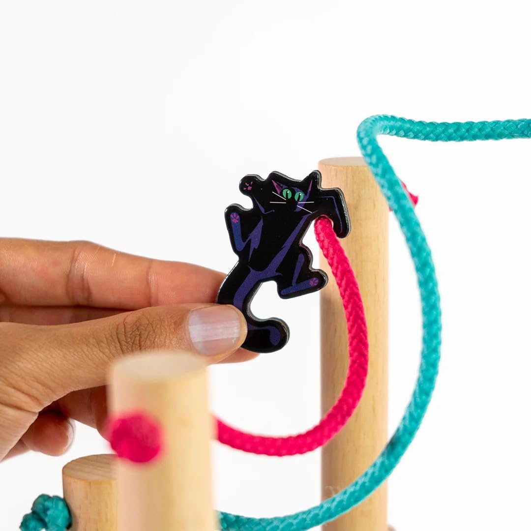 Nekojima | Avoid Mischievous Cats While Carefully Building a Japanese Power Grid | Stacking and Weaving Dexterity Game | Fun Family Game for Kids and Adults Ages 8 and Up | 1 to 5+ Players | 15 Min