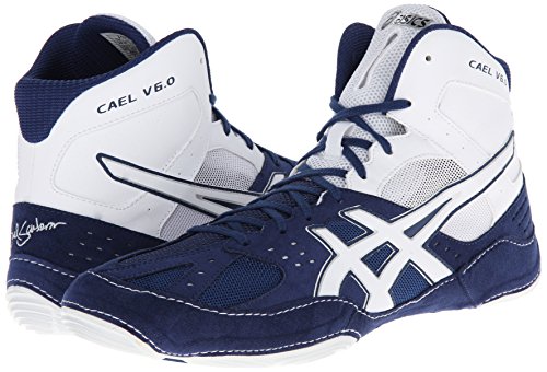Asics Men�s Cael V6.0 Wrestling Shoe,Navy/White,11.5 M US Asics Men�s Cael V6.0 Wrestling Shoe,Navy/White,11.5 M US