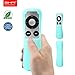 SIKAI Protective Case for Apple TV 2 3 Remote Shockproof Silicone Cover for Apple TV Remote Skin-Friendly Anti-Slip Washable Anti-Lost Multi-Colors with Remote Loop (Glow in Dark Blue)