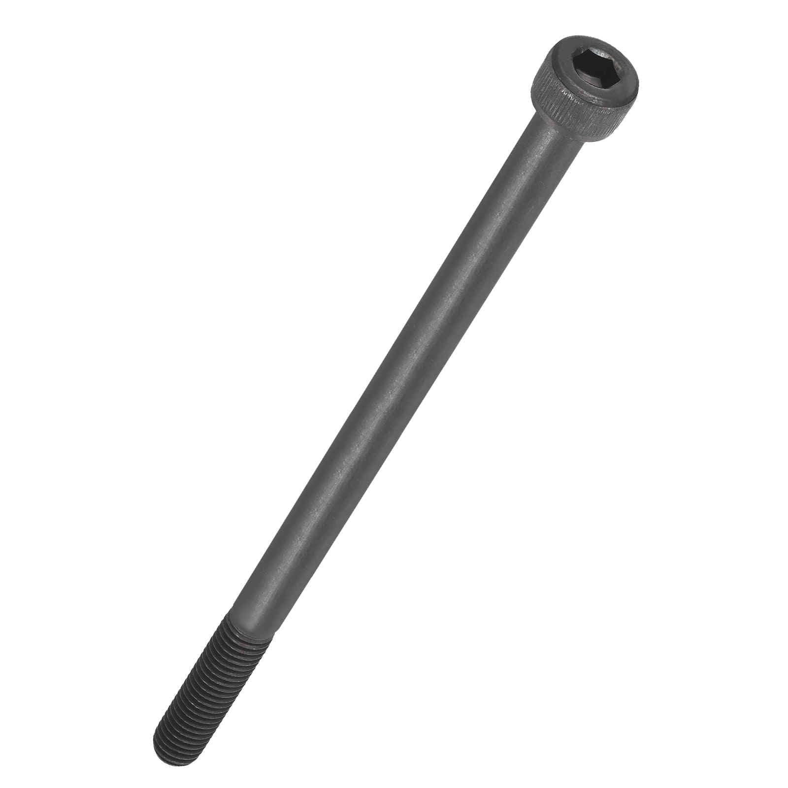 Kozelo 4pcs Socket Head Cap Screws - [M8-1.25 x 140mm] Alloy Steel Black Oxide Grade 12.9 Internal Hex Screw Full Thread for Industrial & Machinery Use, Black