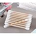 Sealive 400pcs Wooden Cotton Swab Sticks Kit - Includes Short and Long Cotton Swabs For Cotton Pads And Rounds - Cotton Tipped Applicator Sticks With Handles For Gun jewelry Makeup Ear Cleaning