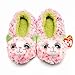 TY Beanie Boos Kids Girls Plush Sophie Cat Non Skid Slipper Socks, Pink/Green, Medium