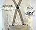 Holdup Airport Friendly/No Buzz Suspenders for Men (Tan 1 1/2