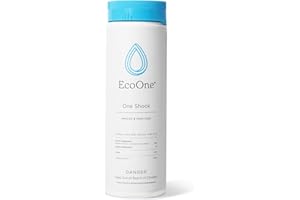 One Shock Granular by EcoOne | Self-Dissolving Hot Tub Shock Treatment Chlorine Granules | Daily or Weekly Spa Shock & Sanitation | Sodium Dichloro-Triazinetrione Dihydrate (55% Chlorine), 2 Lb