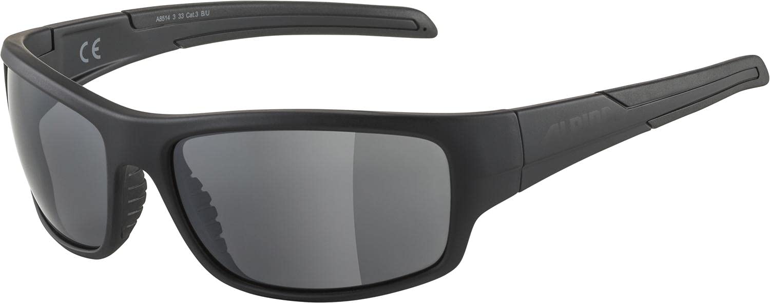ALPINA Unisex - Adult, TESTIDO sports glasses, all black, One Size