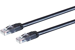Monoprice 136208 Cat6 Outdoor Rated Ethernet Patch Cable - 3' - Black | Snagless RJ45, Stranded, 550MHz, UTP, Pure Bare Coppe