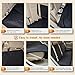 YESYEES Waterproof Dog Car Seat Covers Pet Seat Cover Nonslip Bench Seat Cover Compatible for Middle Seat Belt Fits Most Cars, Trucks and SUVs