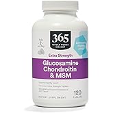365 by Whole Foods Market, Extra-Strength Glucosamine Chondroitin and MSM, Supports Healthy Joints, 120 Tablets