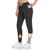 Inno Women's 28" 31" 34" 36" Sherpa Polar Fleece Lined Jogger Pants Warm Sweatpants Thermal Athletic Lounge Petite Tall