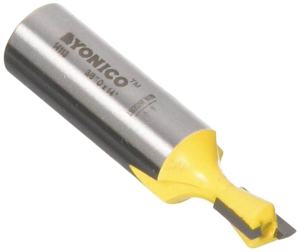 Yonico 14113 14 X 3/8-Inch Dovetail Router Bit 1/2-Inch Shank