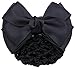Driew Hair Clip, 6 Pcs Hair Net with Bow Hair Snoods for Women, Velvet, Polyester, Metal