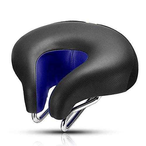 LKXZYX Bike Seat, Most Comfortable Bicycle Seat Memory Foam Waterproof Bicycle Saddle No Nose Mountain Bike Cycling Saddle Comfortable Bicycle Seat Cushion