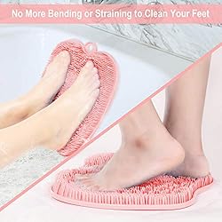 BESKAR Shower Foot Scrubber Mat with Non-Slip