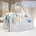 Baby Diaper Caddy and Toy Storage Organizer | Portable Diaper Bag for Infants, Girls and Boys | Baby Registry | Large & Sturdy Nursery Bin | Great Baby Shower Party GIFT | Newborn Car Travel Basket