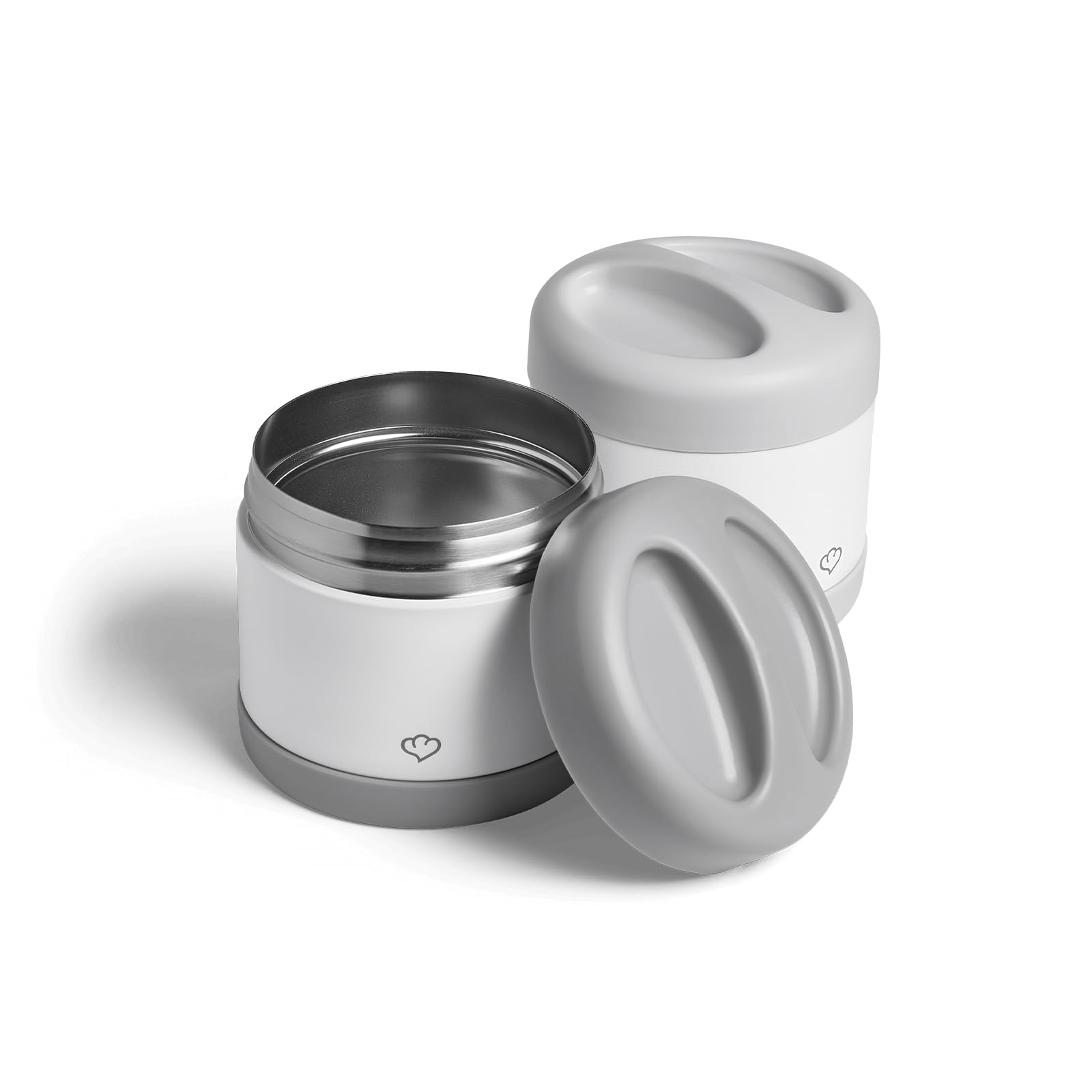 Springlane Kitchen Thermal Ice Cream Containers Set of 2, 500ml, Stainless Steel