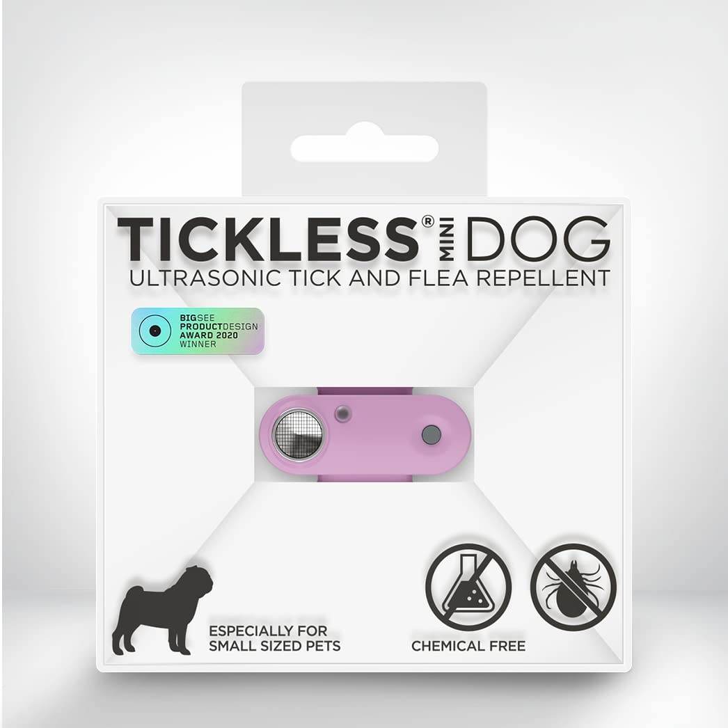 Tickless Mini Dog - Chemical Free, Ultrasonic, Natural Flea & Tick Repellent for Dogs - Organ Purple