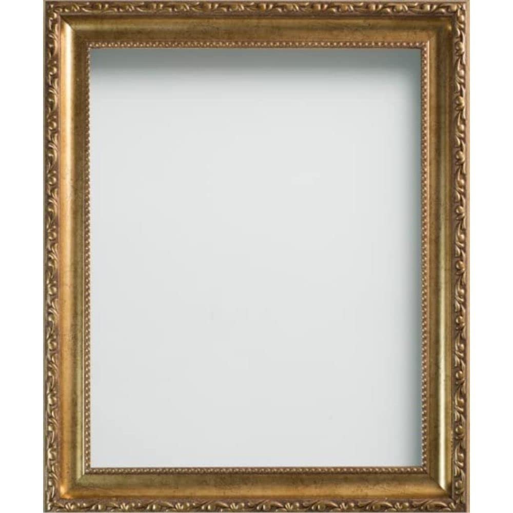 Frame Company Brompton Range Shabby Chic Vintage Gold 16x12 inch Picture Photo Frame* Choice of Sizes* Fitted with Real Glass — image 1