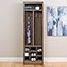 Prepac Space-Saving Entryway Organizer with Shoe Storage, Drifted Gray