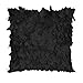 Fallen Leaves Feather Couch Cushion Cover Home Decor Sofa Throw Pillow Case Black