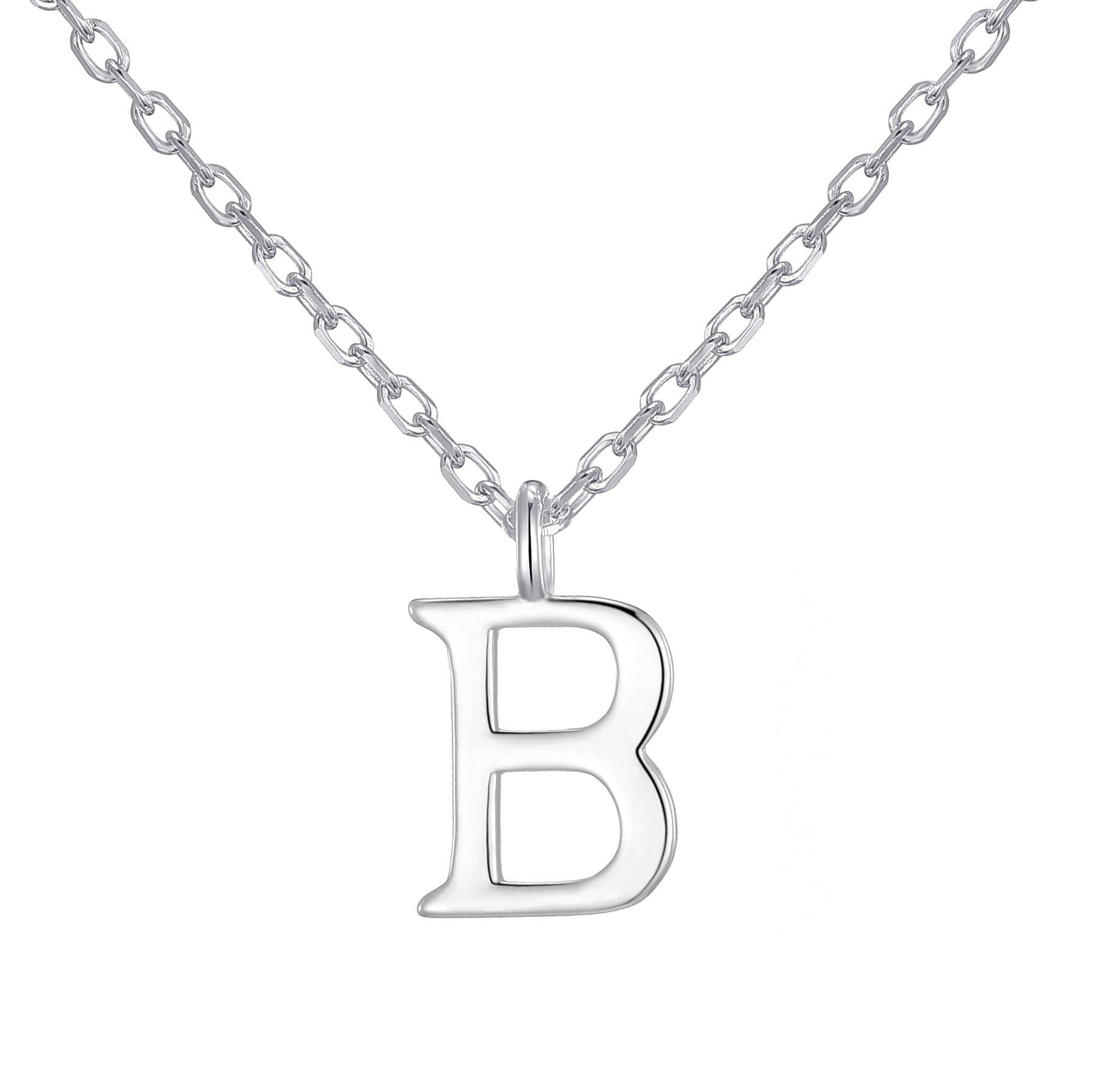 Philip Jones Sterling Silver Initial B Necklace — image 1
