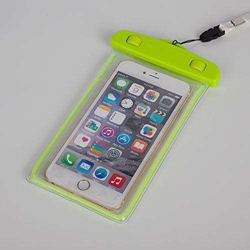 Universal Waterproof Cell Phone Carrying Cases Glow Dry for iPhone Samsung HTC LG Sony Motorola up to 6.0 inches (Green)