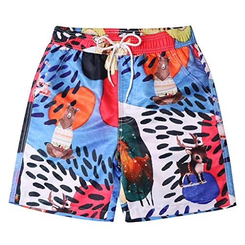 PLENTOP Men's Activewear,Mens Shorts Cotton, Men's Shorts Swim Trunks Quick Dry Beach Surfing Running Swimming Watershort