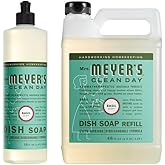 Mrs. Meyer's Dish Soap Variety, 1 Dish Soap, 1 Dish Soap Refill, Basil, 1 CT